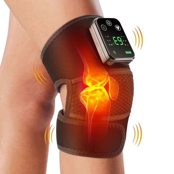 Smart Heated Knee Support Brace with Digital Temperature Display