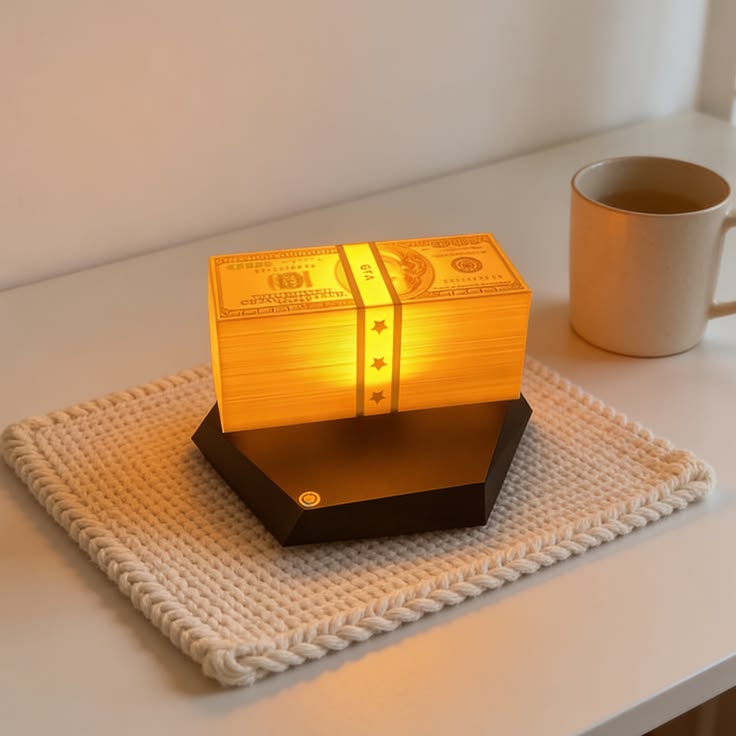 GTA Cash Stack LED Night Lamp – Luxury Money Table Light