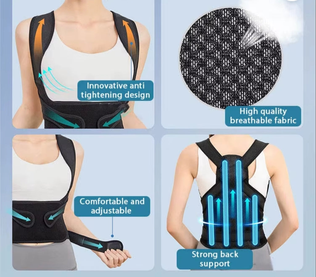 PostureFix™ — Adjustable Back Posture Support