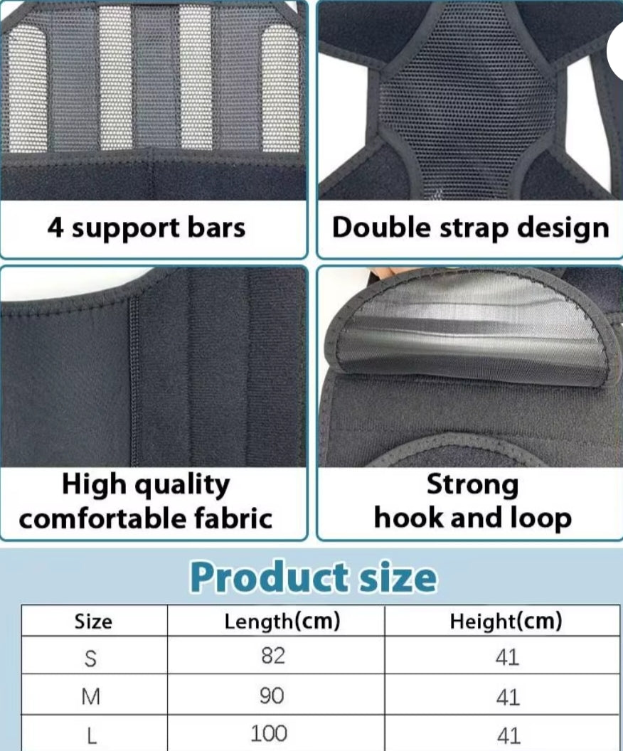 PostureFix™ — Adjustable Back Posture Support